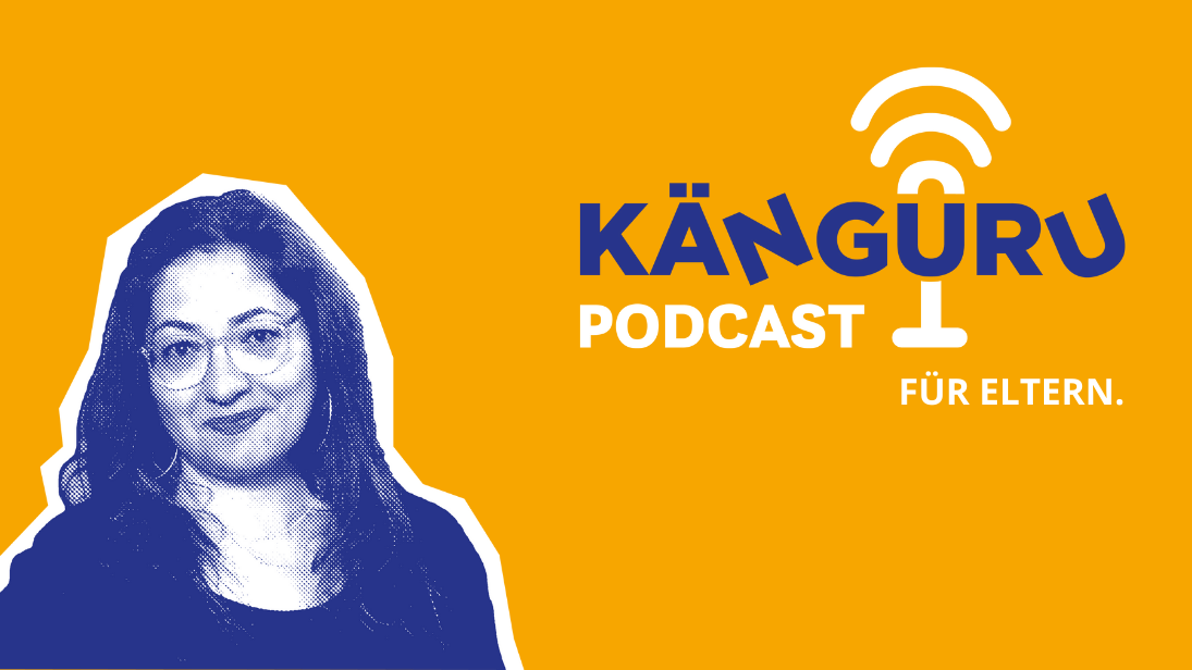 Moderatorin Golrokh Esmaili und Logo