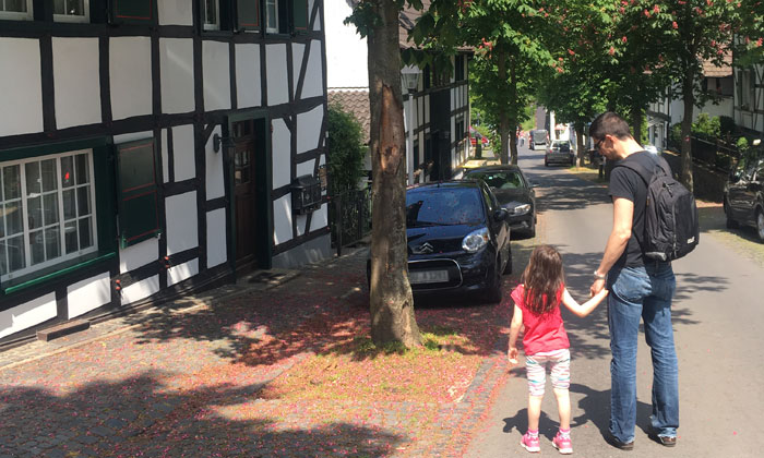 Schöne Fachwerkhäuser gibt es in Stadt Blankenberg zu sehen.