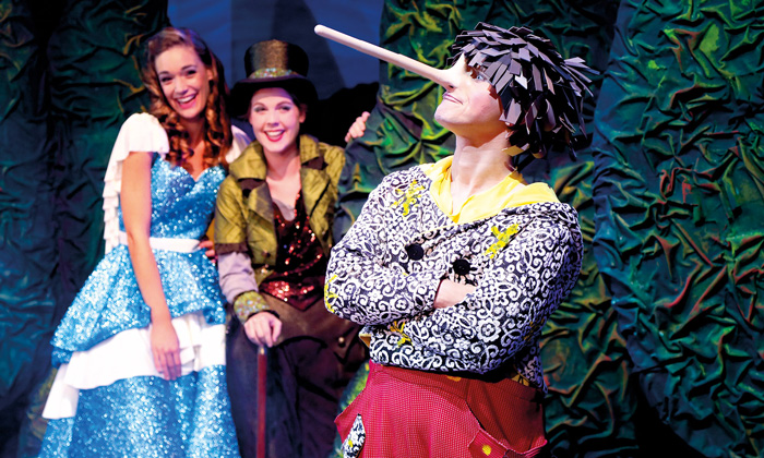 Lügen bringen lange Nasen mit sich … zumindest bei Pinocchio. © Theater Liberi