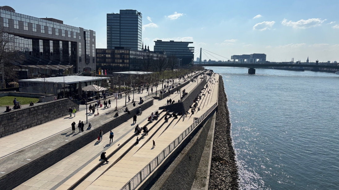 Rheinboulevard in Köln-Deutz © Sue Herrmann