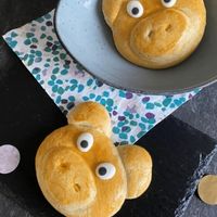 Neujahrsschweinchen als Silvester-Snack © Anna Oberste